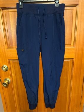 Women's Petite Navy Scrub Bottoms - Monarch